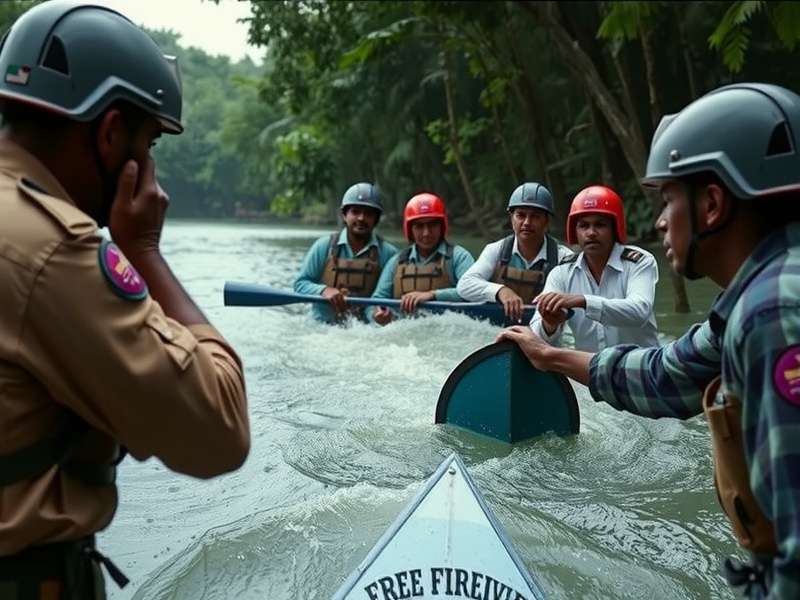 Free Fire Hero - Kerala Backwater Rescue Mission Free Fire Hero regional mission showing Kerala backwater rescue